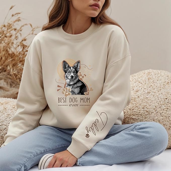 Custom Dog Mom Shirt Gifts for Women, Mother's Day Hoodie, Custom Shirt with Dog Picture for Women