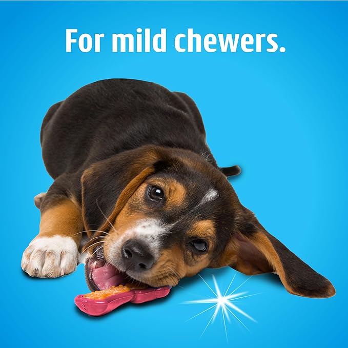 Hartz Chew 'n Clean Dental Duo Dog Treat & Chew Toy, Color Varies, Extra Small, 6 Count