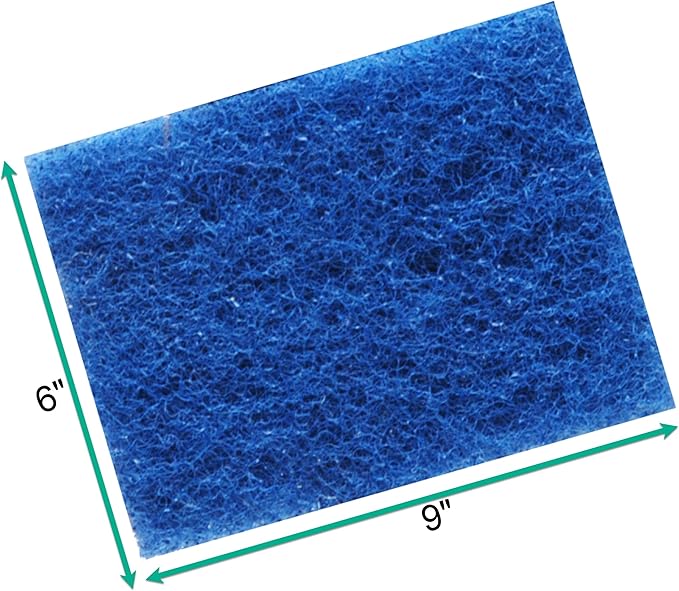 Penn-Plax WZP3 Wizard Scrubber Pad – for Glass Tanks Will not Scratch Aquarium Surfaces – Removes Accumulated Grime - 6” x 9”