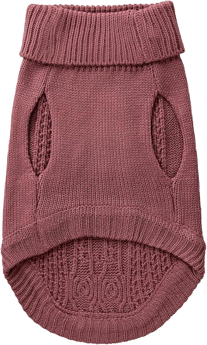 Stretchy Cat Sweater - 17 Colors & 6 Sizes | Snug Winter-Ready Knit for Boy/Girl Cats & Kittens(Maple Leaf Red, Medium)