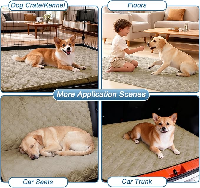 hyha Waterproof Dog Blanket, Reversible Pet Bed Blanket, Soft Sofa Couch Cover for Dogs Washable, Waterproof Pet Couch Covers for Sofa Puppy Cats Furniture Protector(30"x70", Taupe/Beige)