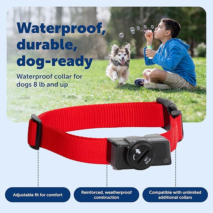 PetSafe Wireless Pet Containment System - Original Wireless Electric Fence for Dogs - Covers Up to 1/2 Acre - for Pets 8lb+