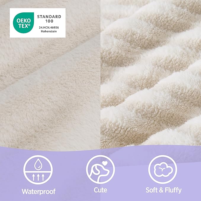 LE SURE Cute Dog Bed for Small Dogs, Orthopedic Waterproof Small Pet Beds with Sides, High Back Non-Slip Bottom and Egg-Crate Foam Puppy Couch Sofa with Washable Removable Cover, Beige