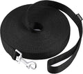AMAGOOD Dog Leashes Heavy Duty 15ft 20ft 30ft 50ft 100ft Long Leashes-for Training,Tie Out(100Feet x 1Inch,Black)