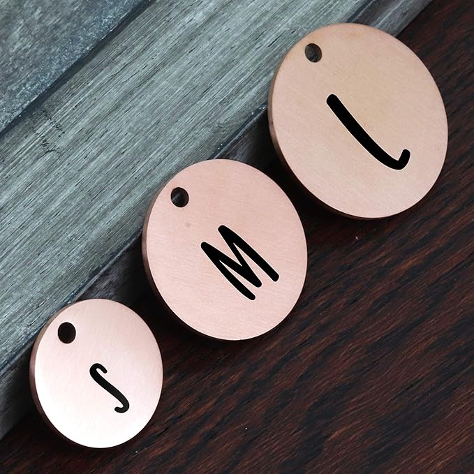 Ultra Joys Dog ID Tag, Custom Dog Tag Personalized Cat Tag, Pet ID Tag, Brushed Stainless Steel Stainless Steel Round Dog Tag Rose Gold Medium