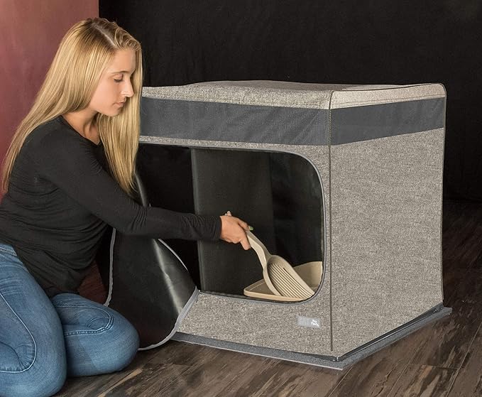 Pet Gear Pro Pawty for Cats with littertraX Mat, Put an end to Scattered Litter, Foldable, Easy Clean, Litterbox not Included, 2 Models, 2 Colors