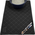 GORILLA GRIP Cat Litter Box Mat, Water Resistant, US Designed Kitty Litter Trapping Mats, Easy to Clean, Scatter Control, Less Mess and Clean Floors, Kitten Supplies for Indoor Cats, 24x17 Black
