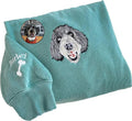 NAZENTI Custom Photo Pet Embroidered Sweatshirt, Custom Dog Face Embroidered Sweatshirt, Dog Mom Sweater,Cat Sweater