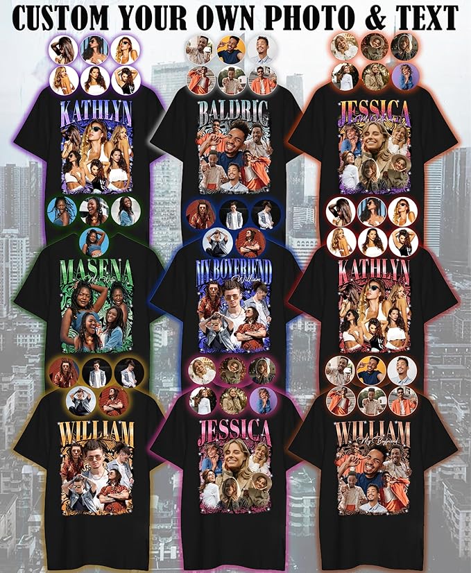 Custom Bootleg Rapper Graphic Tees Shirt – Retro 90s Vintage Style, Personalized Gift for Girlfriend, Birthday, Valentine