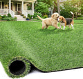 Artificial Grass Rug Indoor Outdoor, 3 x 5FT Faux Grass Turf with Drainage Holes, Realistic Artificial Lawn Rug Dog Pets Mat, Turf Carpet for Garden Lawn Landscape Balcony Patio Backyard Easter Decor