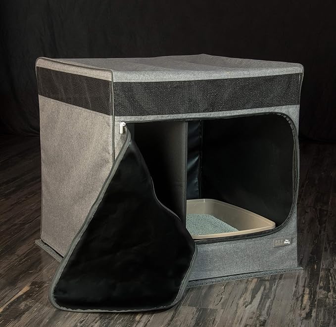 Pet Gear Pro Pawty for Cats with littertraX Mat, Put an end to Scattered Litter, Foldable, Easy Clean, Litterbox not Included, 2 Models, 2 Colors