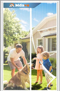 Magnetic Screen Door, Keep Bugs Out, Pet & Kid Friendly，Works with Front Doors, Sliding Doors,Fit Door Size 36 x 78 Inches White