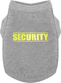 Discover Cozy Cotton Canine Wear: Soft, Lightweight, and Breathable Dog Shirt Vest with Eye-Catching Graphics(Security), Keeping Your Furry Friend Warm and Comfy! Grey 3XL