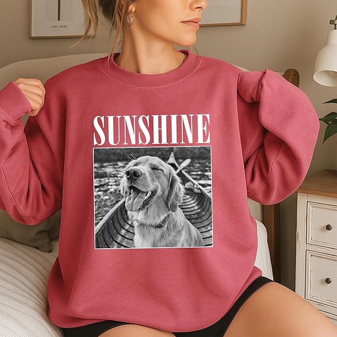 Nazenti Custom Photo Shirt, Personalized Tshirt for Mom, Dad, Grandma, Pet Lovers Gifts, Mama Gift for Women, Christmas Shirt