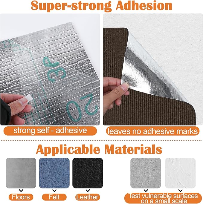 Cat Scratch Furniture Protector - 100" x 13.8" Trimmable Self-Adhesive Cats Claws Scratch Pads, DIY Cat Climbing Couch Protector for Scratch Post Cat Tree Replacement Indoor (Brown)