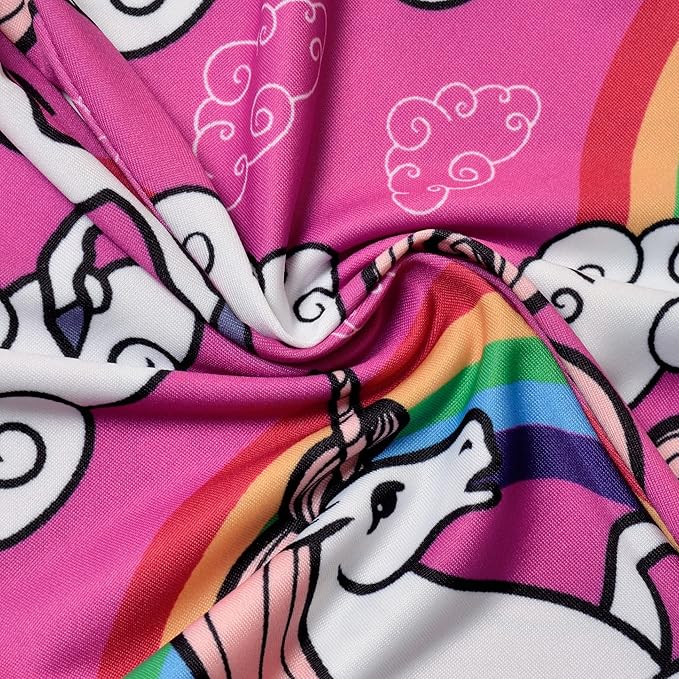 Girl Unicorn Leggings Kid Rainbow Print Legging Tights Trousers Slim Long Pants