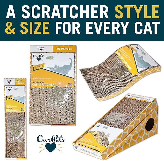 OurPet's Straight and Narrow Single Wide Reversible Cat Scratcher