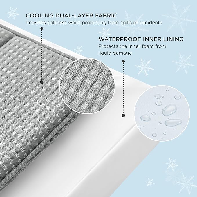 Bedsure Cooling Dog Bed for Small Dogs - Comfy Flat Puppy Beds with Removable Washable Cover, Orthopedic Egg Crate Foam Pet Mat, Suitable for Pet Up to 15 lbs