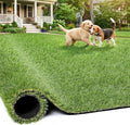 Artificial Grass Rug Indoor Outdoor, 6 x 10FT Faux Grass Turf with Drainage Holes, Realistic Artificial Lawn Rug Dog Pets Mat, Turf Carpet for Garden Lawn Landscape Balcony Patio Backyard Easter Decor