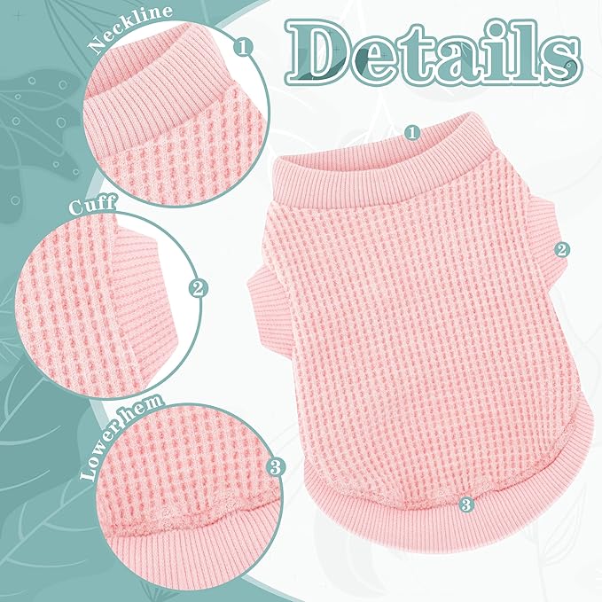 Cozy and Functional Dog Shirts for Small Puppies: Stretchable Blue Attire with Easy-On Design, Ideal for Chihuahuas and Yorkies - Enhance Comfort and Playfulness on Chill Days X-Large