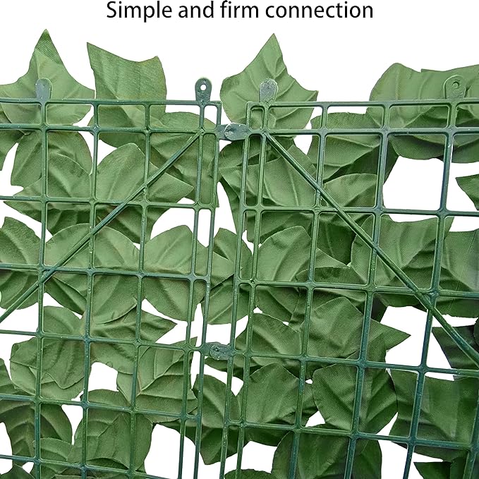 Artificial Ivy Privacy Fence Wall Screen,40X160 in UV-Anti Faux Greenery Backdrop Ivy Vine Leaf Hedges Fence Panels for Patio, Balcony, Garden, Backyard Indoor Outdoor Green Wall Decor