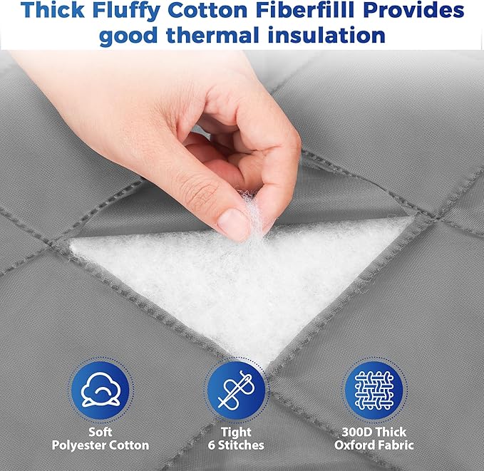 Cotton Thermal Door Screen Draft Stopper Cover Made of Oxford and Cotton Fill Fit 48x97inch Door Screen Door Itself Size 48x96inch Curtains for Winter, Insulated Door Curtain for Doors