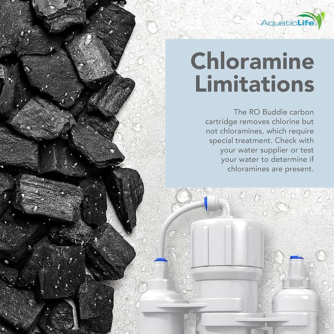 Aquatic Life RO Buddie 3-Stage Hydroponic Reverse Osmosis Water Filter System RO Filtration Unit, 75 GPD