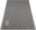 Pawkin Cat Litter Mat, Patented Design with Litter Lock Mesh, Extra Large, Durable, Easy to Clean, Soft, Fits Under Litter Box, Litter Free Floors, Gray